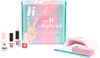 HI HYBRID ,zestaw startowy do manicure hybrydowego z lampą UV 24W,kompozycja-2