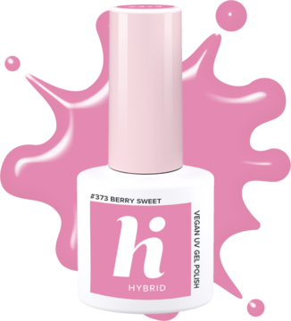HI HYBRID ,lakier hybrydowy, #373 Berry Sweet,kompozycja-2