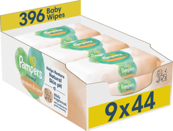 PAMPERS Harmonie Protect & Care,chusteczki nawilżane, Nagietek,kompozycja-2