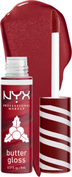 NYX PROFESSIONAL MAKEUP Butter Gloss ,błyszczyk do ust, nr 01 Peppermint Swirl,kompozycja-2