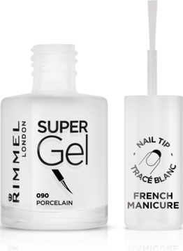RIMMEL Super Gel French Manicure,lakier do paznokci, nr 090 Porcelain,kompozycja-2