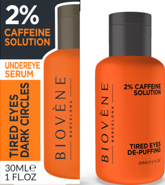 BIOVENE BARCELONA Caffeine Solution ,serum pod oczy, rewitalizująco-liftingujące, z 2 % kofeiną,kompozycja-2