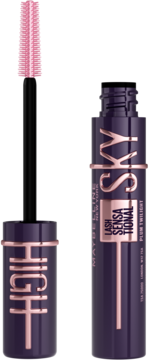 MAYBELLINE Lash Sensational Sky High,tusz do rzęs, wydłużający, Plum Twilight,kompozycja-2