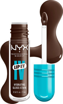 NYX PROFESSIONAL MAKEUP Lip I.V. Hydrating Gloss,błyszczyk do ust, nr 06 Espresso Soak,kompozycja-2