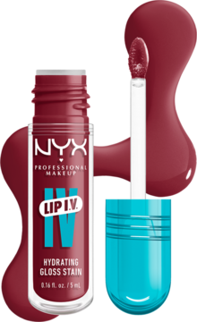 NYX PROFESSIONAL MAKEUP Lip I.V. Hydrating Gloss,błyszczyk do ust, nr 07 Bubblegum Burst,kompozycja-2