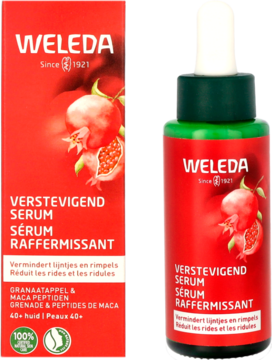 WELEDA ,serum do twarzy, ujędrniające, z owocem granatu i macą,kompozycja-2