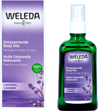 WELEDA ,olejek do ciała, relaksujący, Lawendowy,kompozycja-2