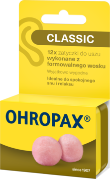 OHROPAX Classic ,zatyczki do uszu, z formowalnego wosku,kompozycja-2