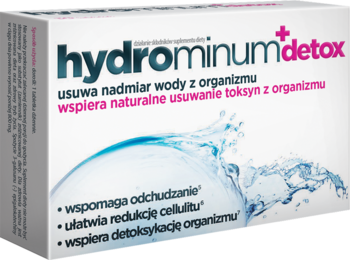 HYDROMINUM +Detox ,tabletki usuwające nadmiar wody z organizmu, suplement diety,kompozycja-2