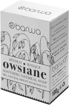 BARWA ,mydło w kostce, kojące, Owsiane,kompozycja-2