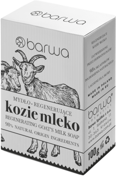 BARWA ,mydło w kostce, regenerujące, Kozie mleko,,kompozycja-2
