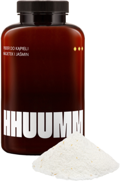 HHUUMM ,puder do kąpieli, Nagietek i Jaśmin,kompozycja-2