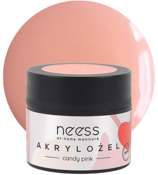 NEESS ,akrylożel, Candy Pink,kompozycja-2