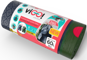 VIGO! Magic ,worki na śmieci z elastyczną taśmą, 60 L, zapachowe,kompozycja-2