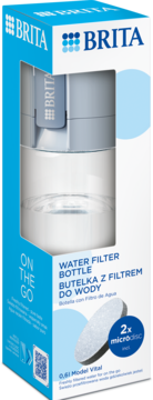 BRITA Vital ,butelka z filtrem do wody, błękitna,,kompozycja-2