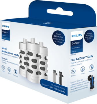 PHILIPS GoZero Daily,wkład filtrujący do butelki,kompozycja-2