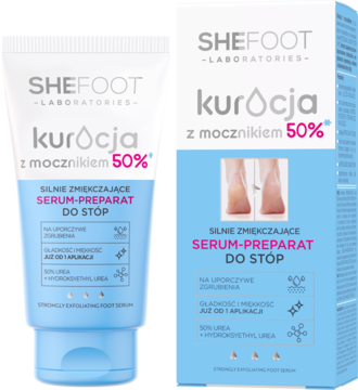 SHEFOOT LABORATORIES ,kuracja - serum do stóp z mocznikiem 50%, silnie złuszczające,kompozycja-2