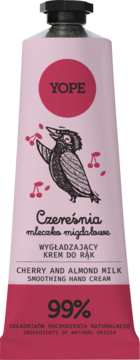 YOPE ,krem do rąk, Czereśnia i Mleczko Migdałowe,kompozycja-2
