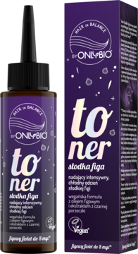HAIR IN BALANCE BY ONLYBIO ,toner do włosów, Słodka Figa,kompozycja-2