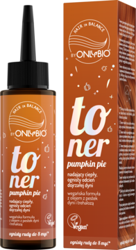 HAIR IN BALANCE BY ONLYBIO ,toner do włosów, Pumpkin Pie,kompozycja-2