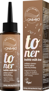 HAIR IN BALANCE BY ONLYBIO ,toner do włosów, Bubble Milk Tea,kompozycja-2