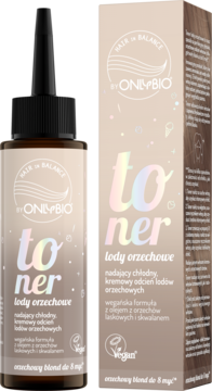 HAIR IN BALANCE BY ONLYBIO ,toner do włosów, Lody Orzechowe,kompozycja-2