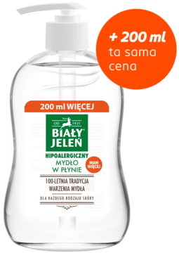BIAŁY JELEŃ Hipoalergiczny ,mydło w płynie,kompozycja-2