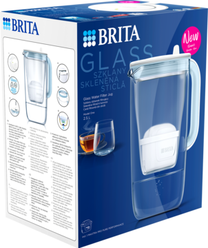 BRITA Glass ,dzbanek filtrujący do wody + wkład Maxtra Pro Pure Performance, Szklany, 2,5l;,kompozycja-2