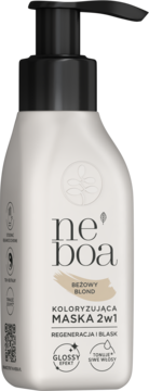 NEBOA ,maska do włosów, koloryzująca, 2w1, Beżowy Blond,kompozycja-2