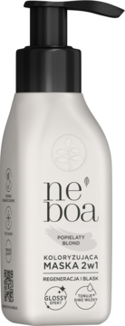 NEBOA ,maska do włosów, koloryzująca, 2w1, Jasny Popielaty Blond,kompozycja-2