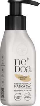 NEBOA ,maska do włosów,  koloryzująca, 2w1, Piaskowy Blond,kompozycja-2