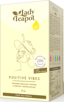 LADY TEAPOT Positive Vibes ,herbatka owocowo-ziołowa z imbirem i skórką cytryny,kompozycja-2