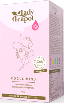 LADY TEAPOT Focus Mind ,herbatka owocowa z żurawiną i ashwagandhą,kompozycja-2