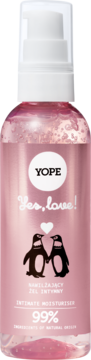 YOPE Yes, love! ,żel intymny, nawilżający, na bazie wody i soku z aloesu,kompozycja-2