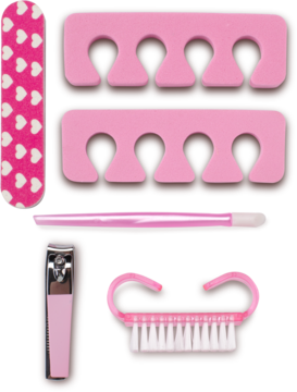 EWA SCHMITT FunCare ,zestaw do pedicure, różowy,kompozycja-2