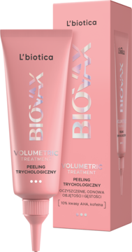 L'BIOTICA BIOVAX Volumetric Treatment ,peeling do skóry głowy, trychologiczny, z kwasami AHA i kofeiną,kompozycja-2