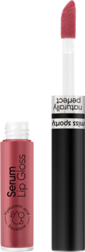 MISS SPORTY Naturally Perfect ,błyszczyk-serum do ust, nr 40 Nude Pink,kompozycja-2