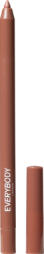 Everybody London Nude Pink kremowa konturówka do ust, pionowo, sztyft ze spiczastą końcówką i zdjętą skuwką obok.
