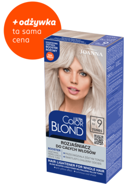 JOANNA Ultra Color Blond,rozjaśniacz do włosów + odżywka do włosów niwelująca żółte tony,kompozycja-2