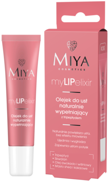 MIYA COSMETICS myLIPelixir ,olejek do ust, wypełniający, Rose,kompozycja-2