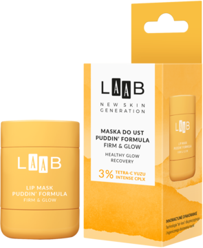 AA LAAB Healthy Glow Recovery,maska do ust, rozświetlająca, Tetra-C Yuzu,kompozycja-2