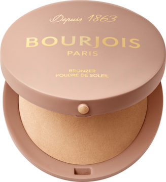 BOURJOIS Maxi Round ,bronzer do twarzy i ciała, nr 001 Light Medium,kompozycja-2