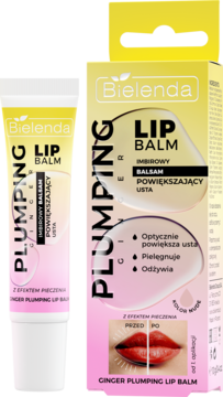 BIELENDA Plumping Ginger,balsam powiększający usta, imbirowy, z efektem pieczenia, Nude,kompozycja-2