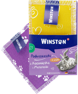 WINSTON ,poduszeczki dla kota z kocimiętką,kompozycja-2