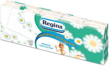 REGINA ,chusteczki higieniczne, 4-warstwowe, Rumiankowe,kompozycja-2