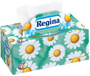 REGINA ,chusteczki higieniczne, 4-warstwowe, Rumiankowe,kompozycja-2