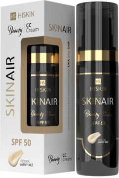 HISKIN SKINAIR Beauty ,krem CC, Jasny Beż,kompozycja-2