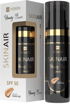 HISKIN SKINAIR Beauty ,krem CC, Ciemny Beż,kompozycja-2