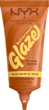 NYX PROFESSIONAL MAKEUP Buttermelt Glaze,tint do twarzy, SPF 30, Praline Butta,kompozycja-2