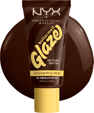 NYX PROFESSIONAL MAKEUP Buttermelt Glaze,tint do twarzy, SPF 30, Chocolate Butta,kompozycja-2